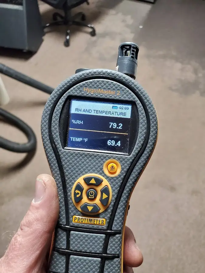 Moisture meter humidity assessment for Fire & Smoke Damage Restoration in Goddard